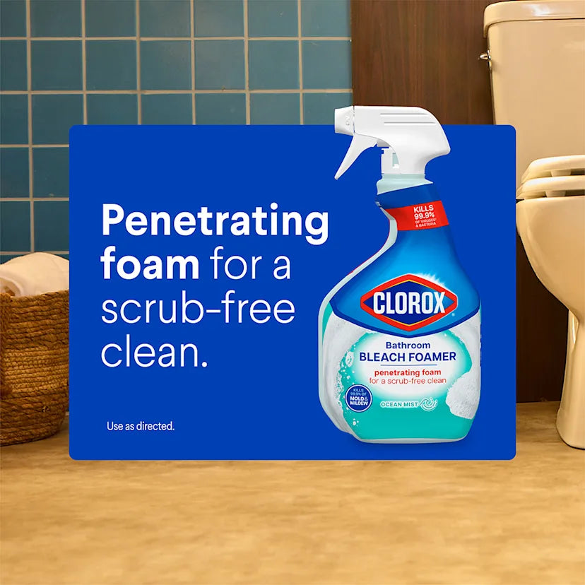 Clorox™ Clean Bleach Foamer & Grout Cleaner | Crisp Lemon - Image 3