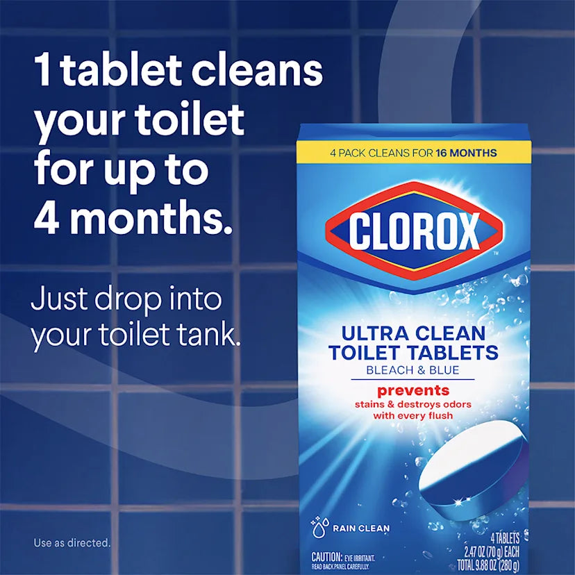 Clorox™ Clean Ultra Clean Toilet Tablets Bleach & Blue - Image 7