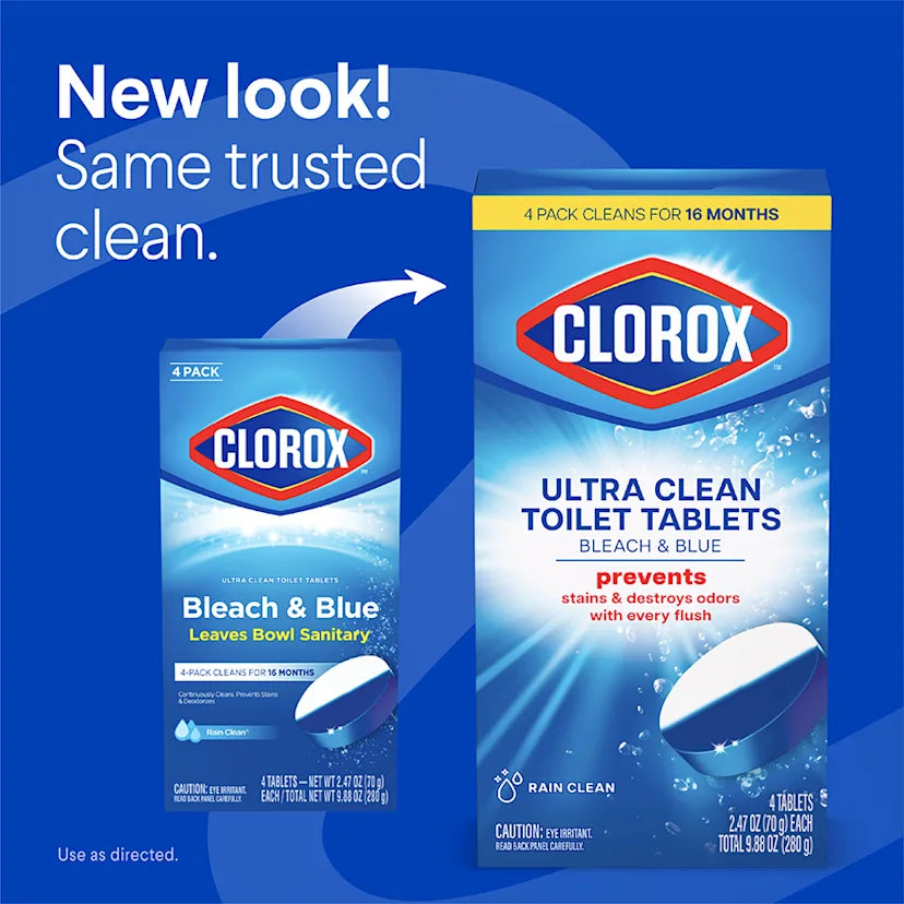 Clorox™ Clean Ultra Clean Toilet Tablets Bleach & Blue - Image 3