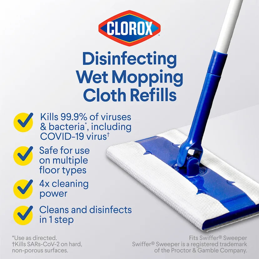 Clorox™ Clean Disinfecting Wet Mopping Cloths - Image 3