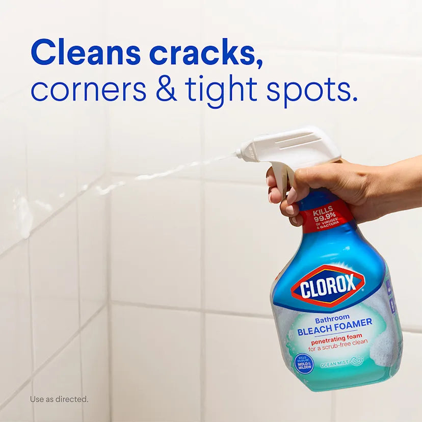 Clorox™ Clean Bleach Foamer & Grout Cleaner | Crisp Lemon - Image 4