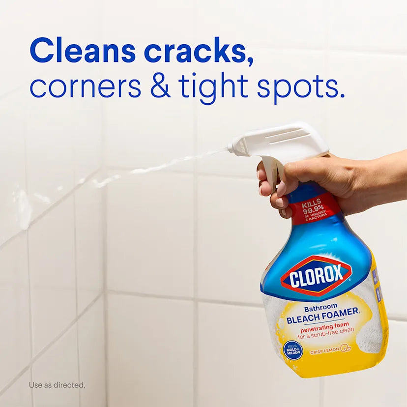 Clorox™ Clean Bleach Foamer & Grout Cleaner | Crisp Lemon - Image 9