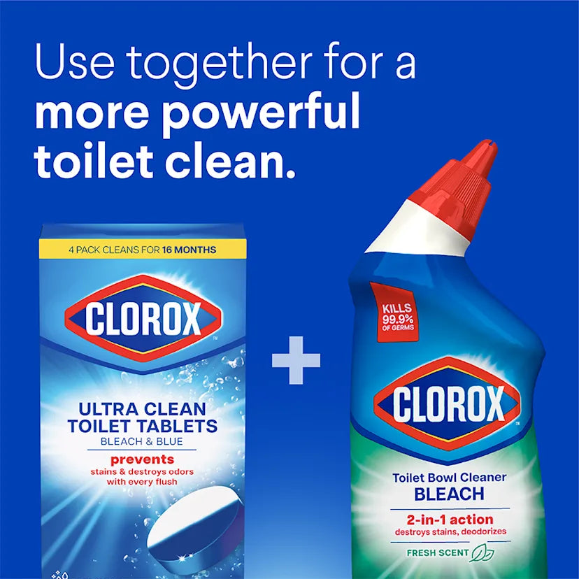 Clorox™ Clean Ultra Clean Toilet Tablets Bleach & Blue - Image 2