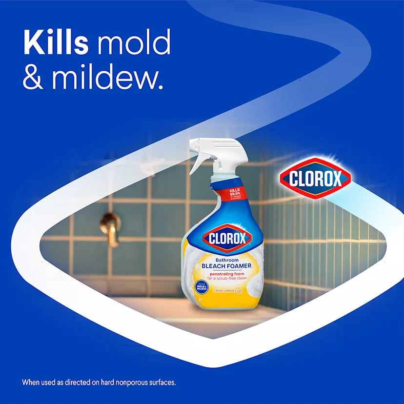 Clorox™ Clean Bleach Foamer & Grout Cleaner | Crisp Lemon - Image 5