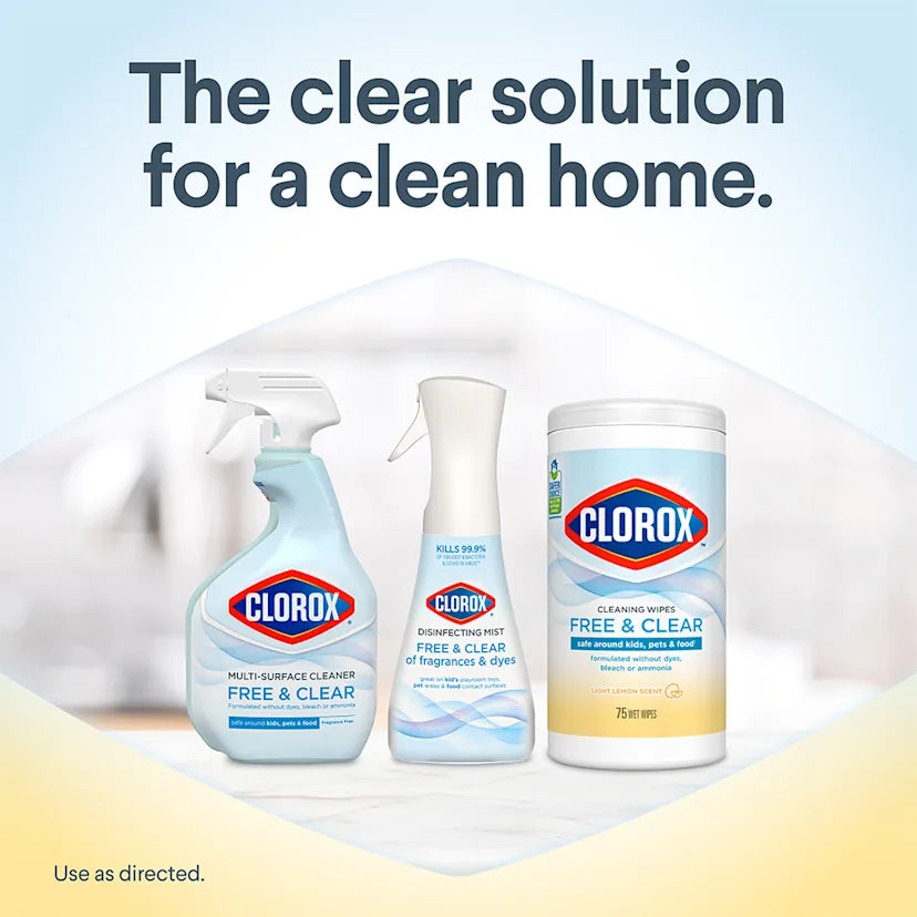 Clorox™ Clean Free & Clear Cleaning Wipes | Light Lemon - Image 10