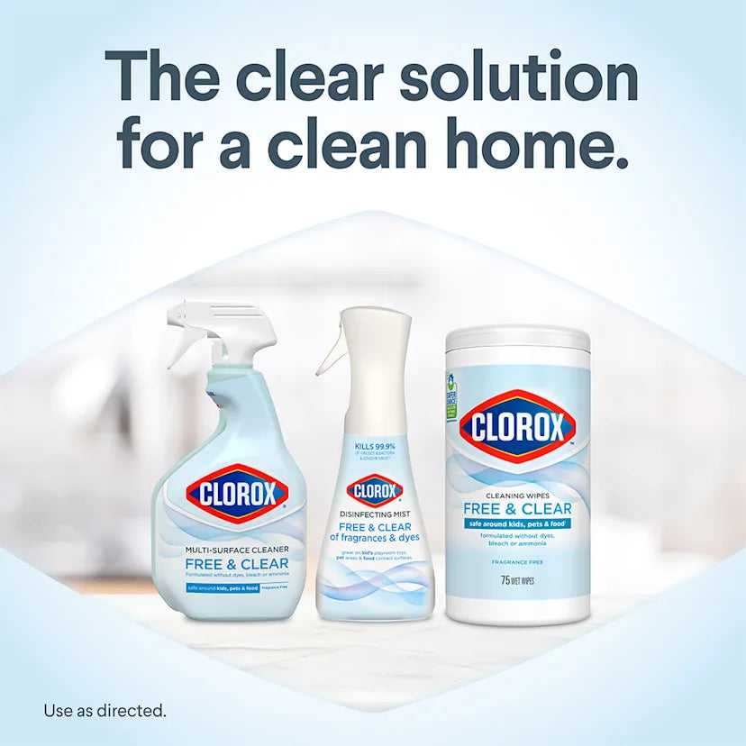 Clorox™ Clean Free & Clear Cleaning Wipes | Light Lemon - Image 2
