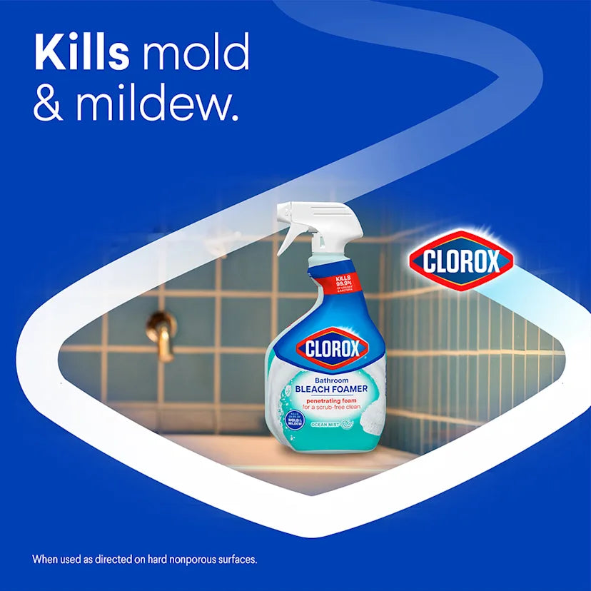 Clorox™ Clean Bleach Foamer & Grout Cleaner | Crisp Lemon - Image 2